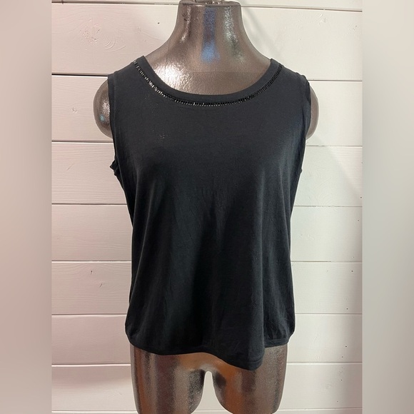 ❣️🖤 JAEGER – Black Sleeveless Top – Size M - Picture 1 of 11